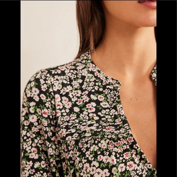 NWT Boden Notch Neck Jersey Midi Dress - Picture 3 of 10